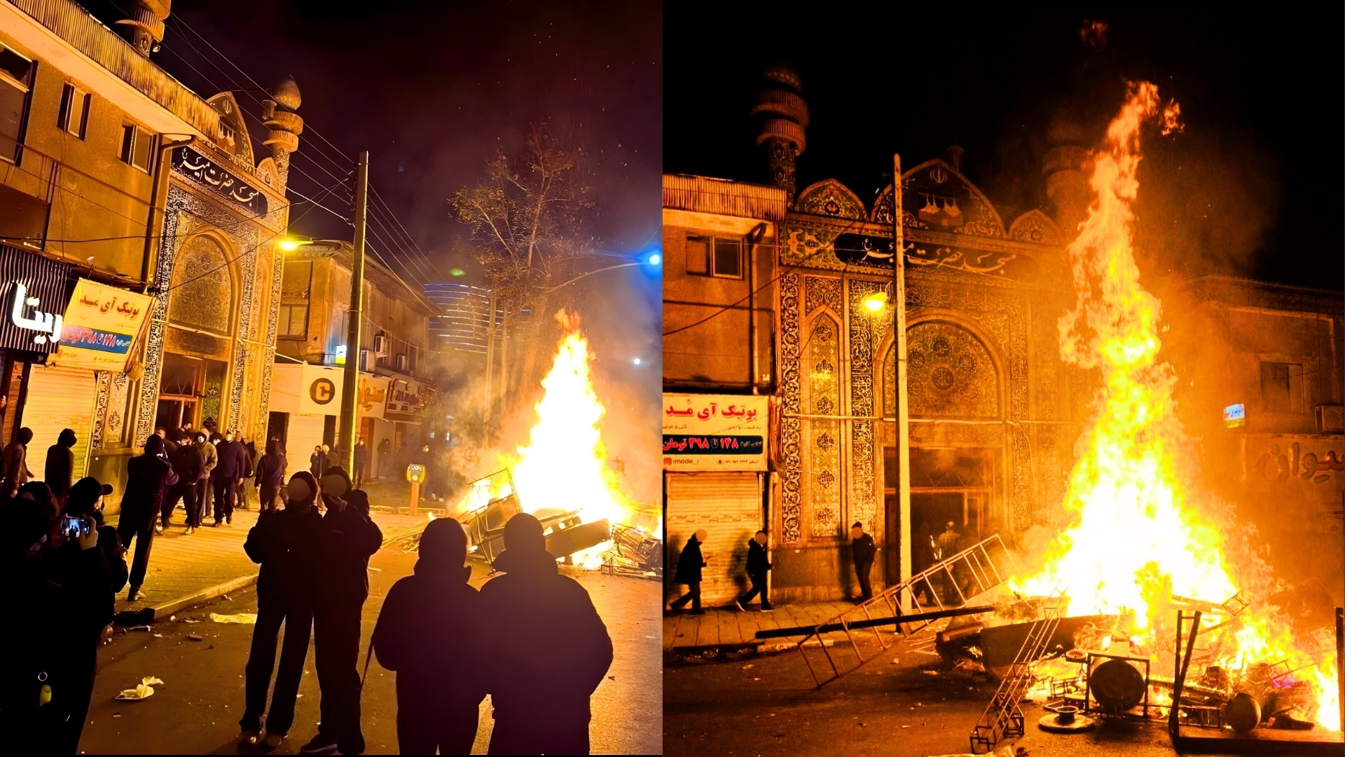 پانزدهمین روز قیام سراسری مردم ایران-با خروش مرگ برستمگر چه شاه باشه چه رهبر